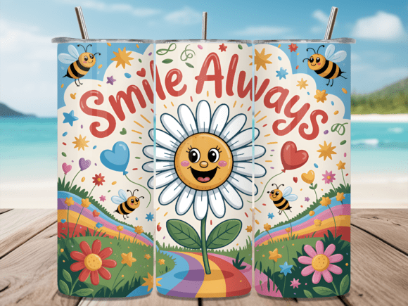 Download Daisy &amp; Bees Inspirational Tumbler Wrap - Premium Resources