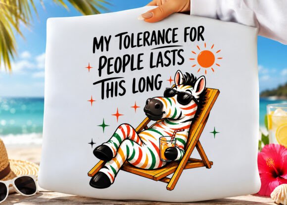 Download Funny Zebra Introvert Summer Vacation - Vacation Collection