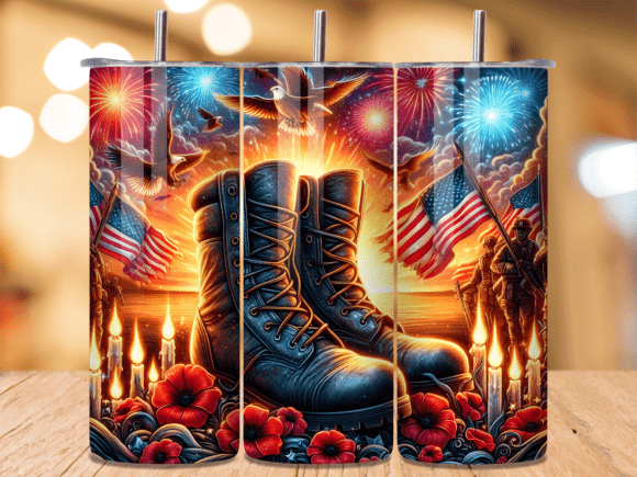 Download Patriotic Boots Under Fireworks Tumbler - Fireworks tumbler Collection