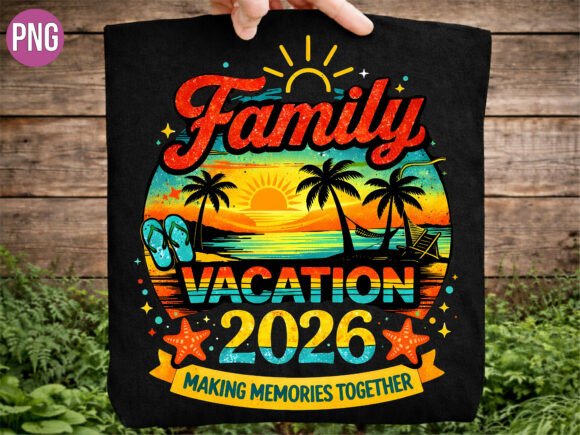 Download Family Vacation 2026 Tropical PNG Shirt - Vacation Collection