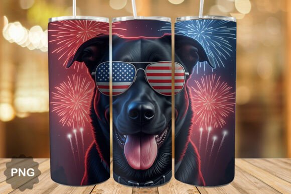 Download Patriotic Dog Fireworks Tumbler Wrap - Fireworks tumbler Collection