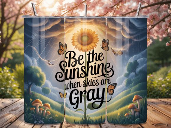 Download Be the Sunflowers Inspirational Tumbler - Premium Resources