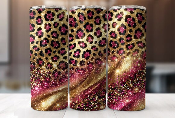 Download Hot Pink Leopard Glitter Tumbler Wrap - Glitter tumbler wrap Collection