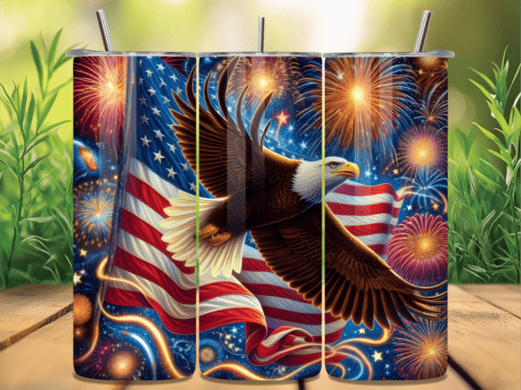 Download Eagle American Flag Fireworks Tumbler - Fireworks tumbler Collection