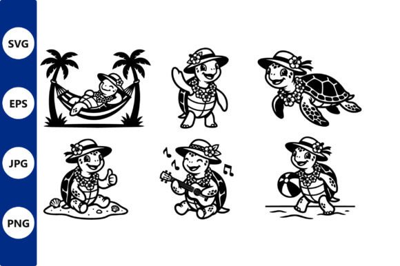 Download Tropical Turtle Vacation Clipart - Vacation Collection